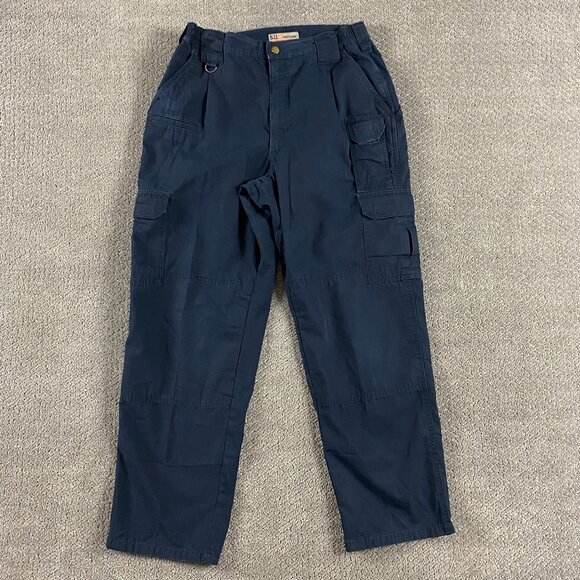 5.11 Tactical Series Cargo Pants Men's 34 x 30 Measures 31 x 29.5 Blue Ripstop - Picture 1 of 12